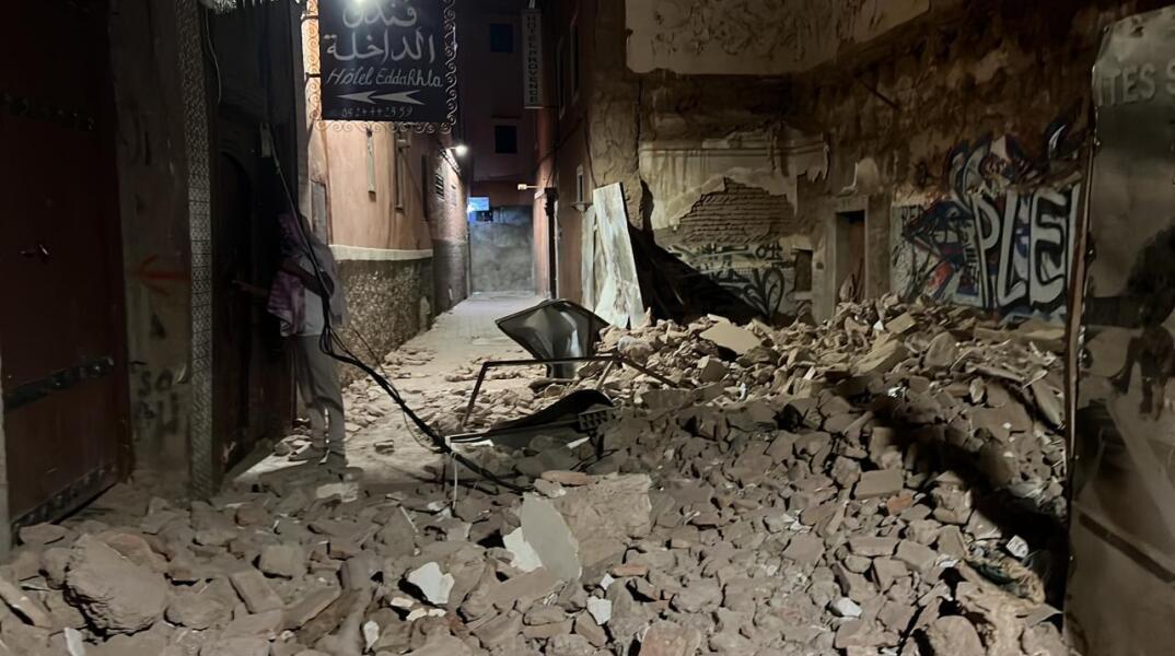 Καταστροφές στο Μαρόκο από τον σεισμό των 7 Ρίχτερ