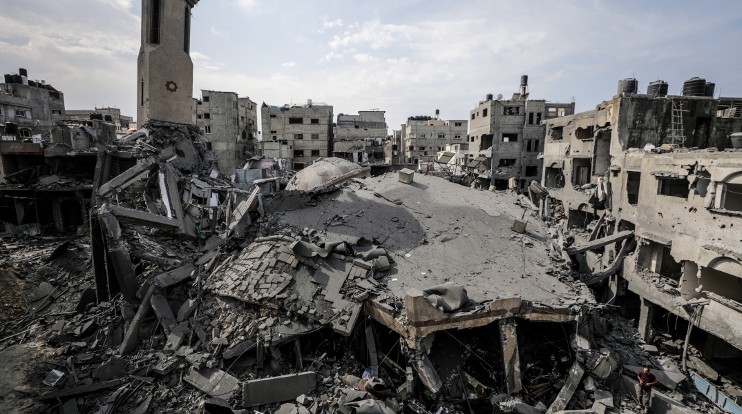 Κατεστραμμένο τέμενος στη Γάζα