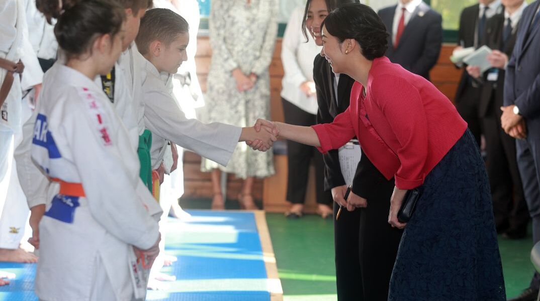 Η πριγκίπισσα Κάκο παρακολούθησε την προπόνηση της ομάδας τζούντο στον Πανελλήνιο