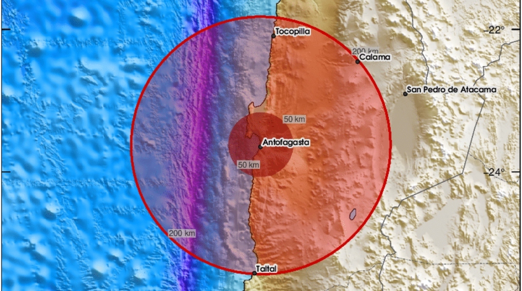 Ισχυρός σεισμός 7,3 βαθμών της κλίμακας Ρίχτερ ταρακούνησε τη Χιλή