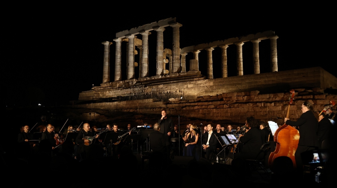 Ζωντανά ο νέος φωτισμός του Ναού του Ποσειδώνα στο Σούνιο