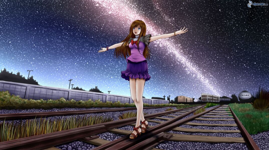 anime-girl-rails-night-starry-sky-206238.jpg