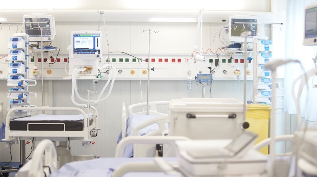 Κλίνη ΜΕΘ του νοσοκομείου νοσοκομείο «Παπανικολάου» © EUROKINISSI