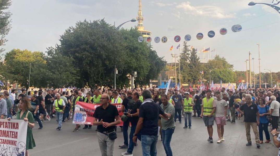 ΔΕΘ: Κινητοποιήσεις στη Θσσαλονίκη πριν την ομιλία του Μητσοτάκη 