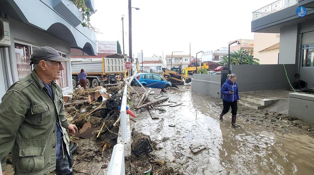 Εικόνα από το πέρασμα της κακοκαιρίας Bora στη Ρόδο