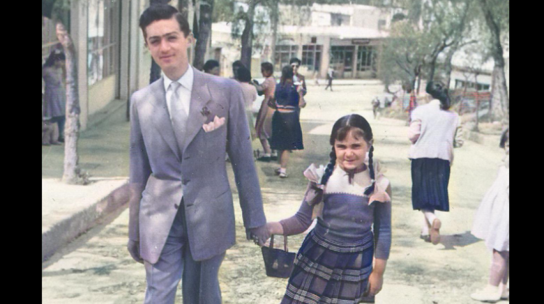 Νίκος Μαστοράκης και Τζένη Μαστοράκη σε παιδική ηλικία