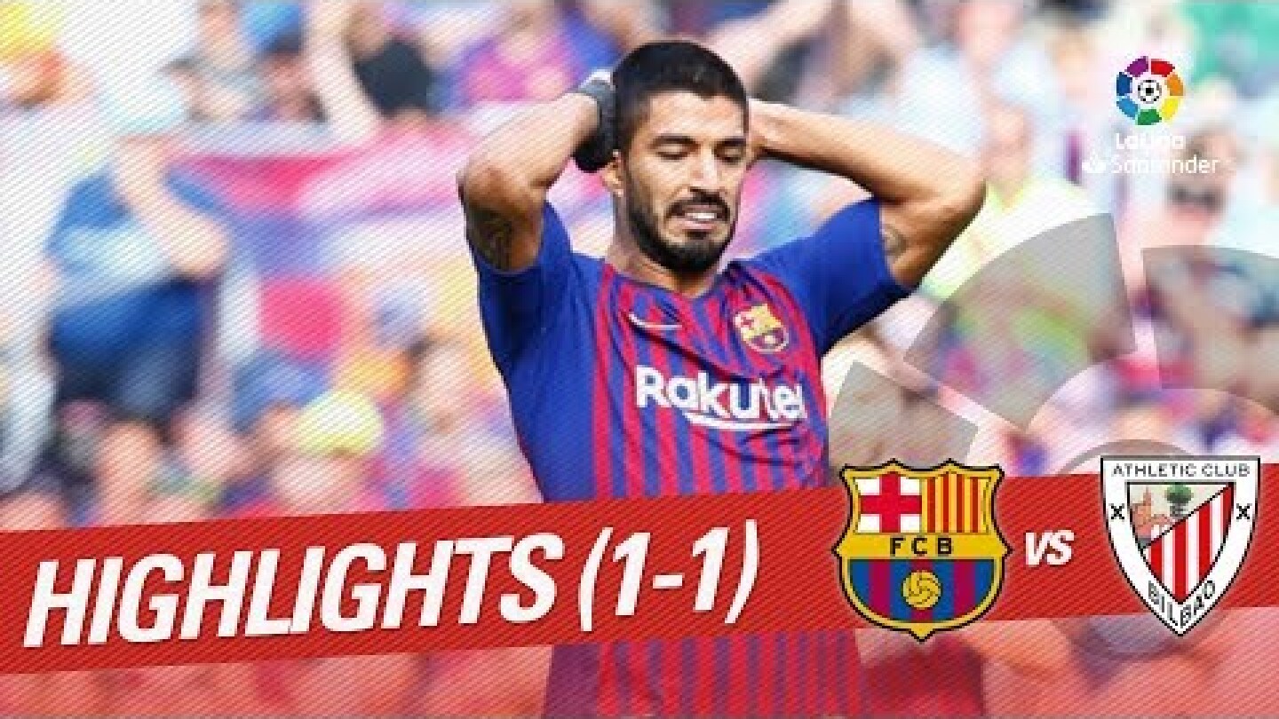 Resumen de FC Barcelona vs Athletic Club (1-1)