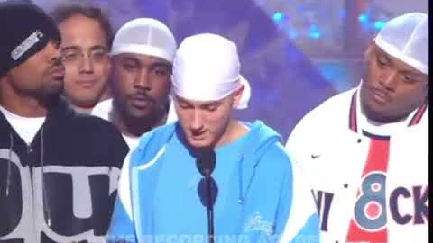 Eminem Receives Grammy Award From Diddy