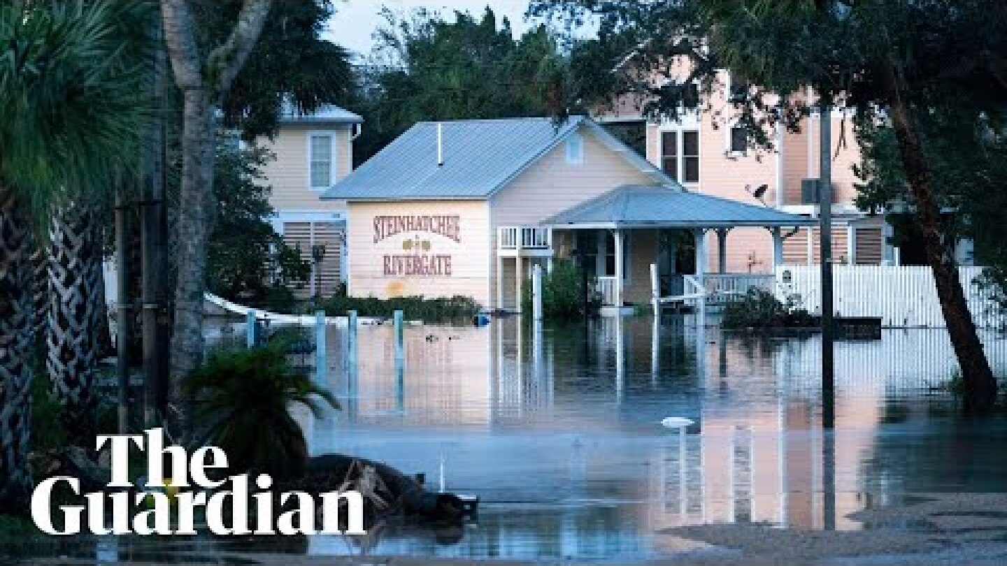 Hurricane Helene swamps Florida neighbourhoods after making landfall