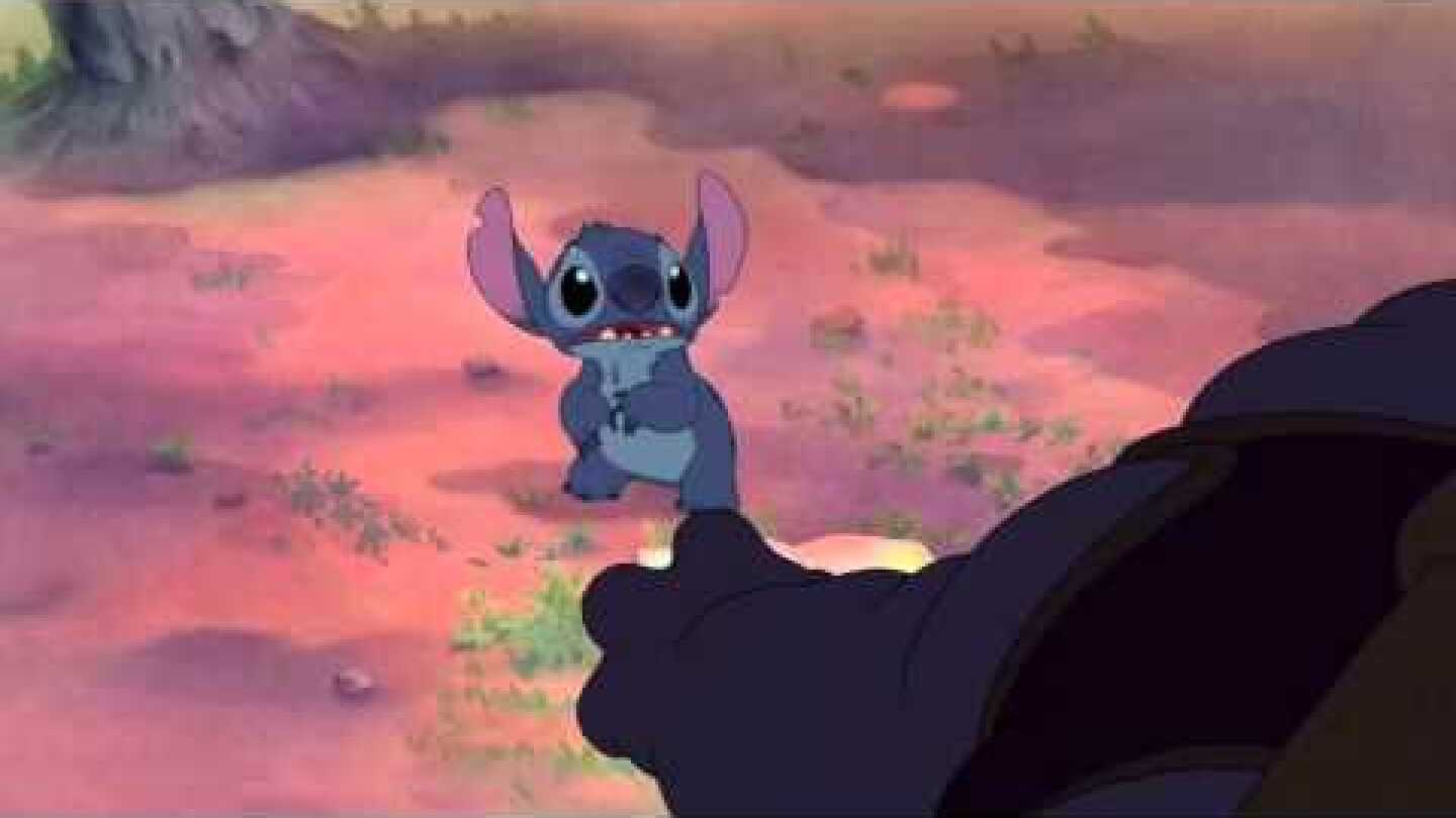 Stitch is waiting for his family