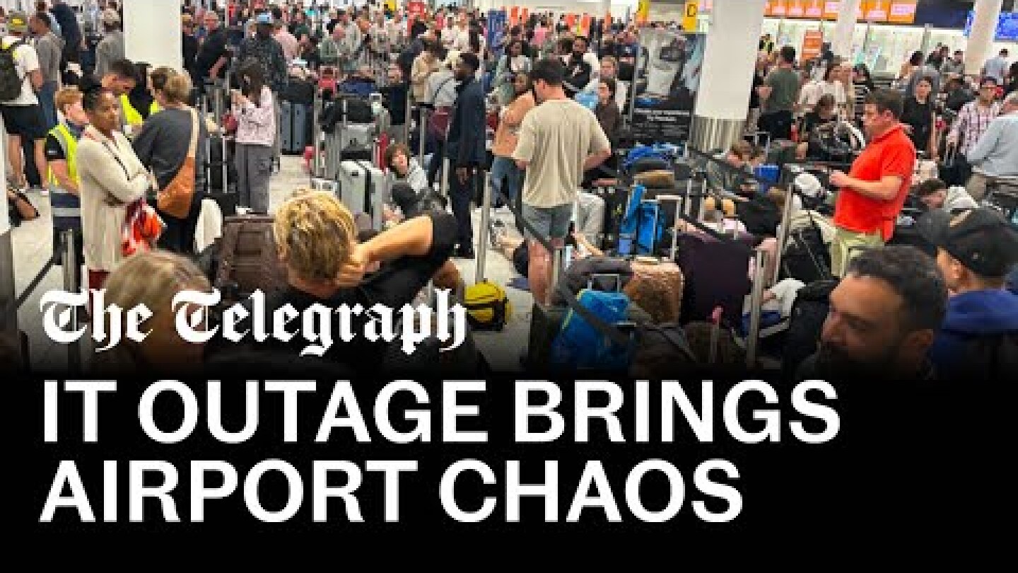 Microsoft IT outage: Airports chaos on busiest day of the year