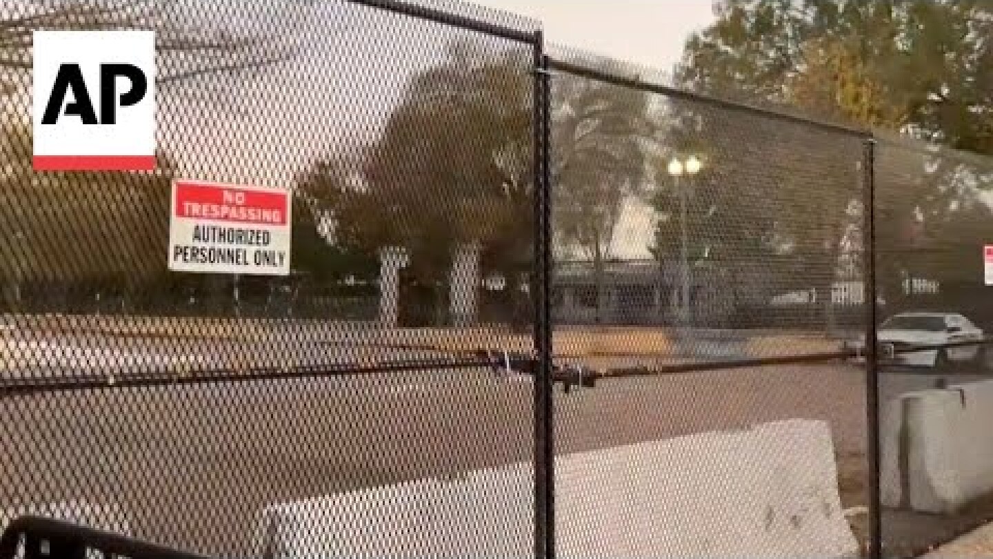 Security fences installed in Washington, DC ahead of US Election Day