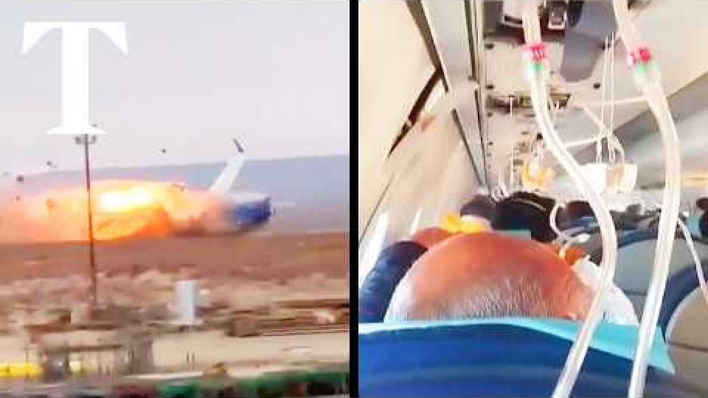 Kazakhstan plane crash: passenger captures last moments