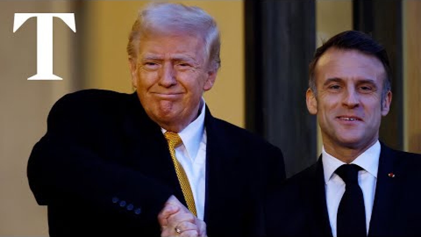 LIVE: Donald Trump meets with President Macron ahead of Notre Dame ceremonies