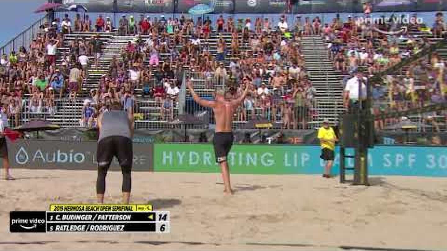 Chase Budinger UNREAL Dig + Kill During Men's Semifinal | 2019 AVP Hermosa Beach Open