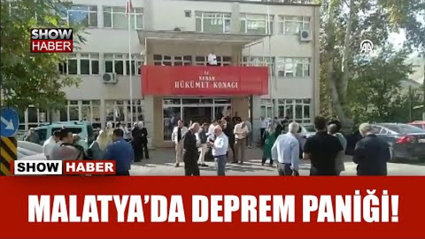 Malatya'da 5,9 büyüklüğünde deprem!