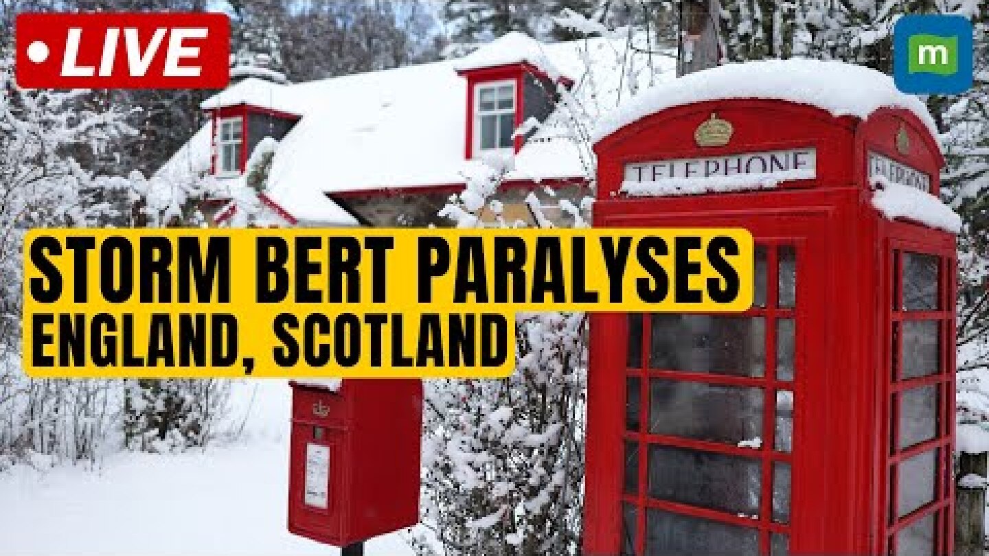 LIVE : England and Scotland covered in snow as Storm Bert passes through | N18G