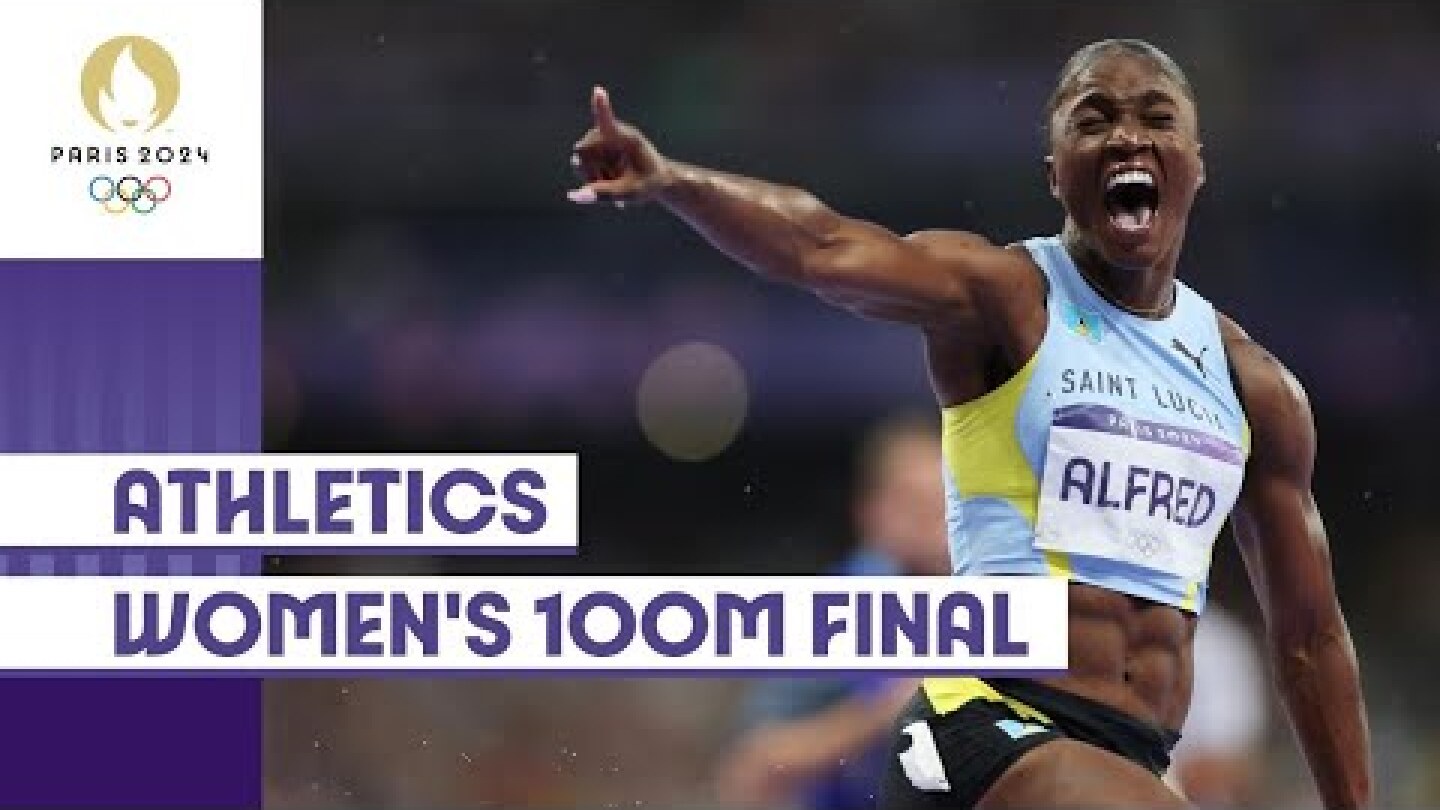 Julien Alfred takes gold! 🥇 Women's 100m Final! | #Paris2024 highlights