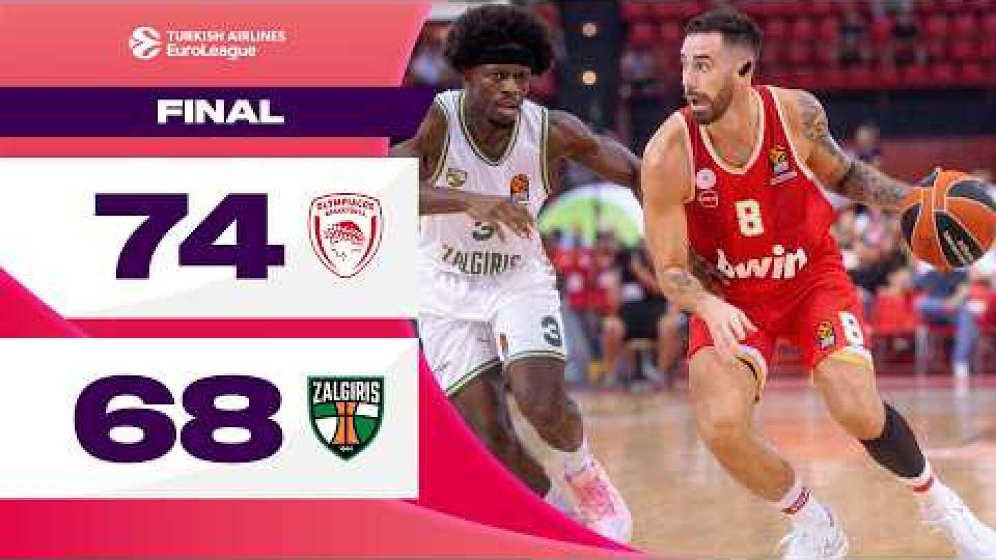 Strong Defense Closes the Deal | Olympiacos - Zalgiris | BASKETBALL R2 Highlights 24-25