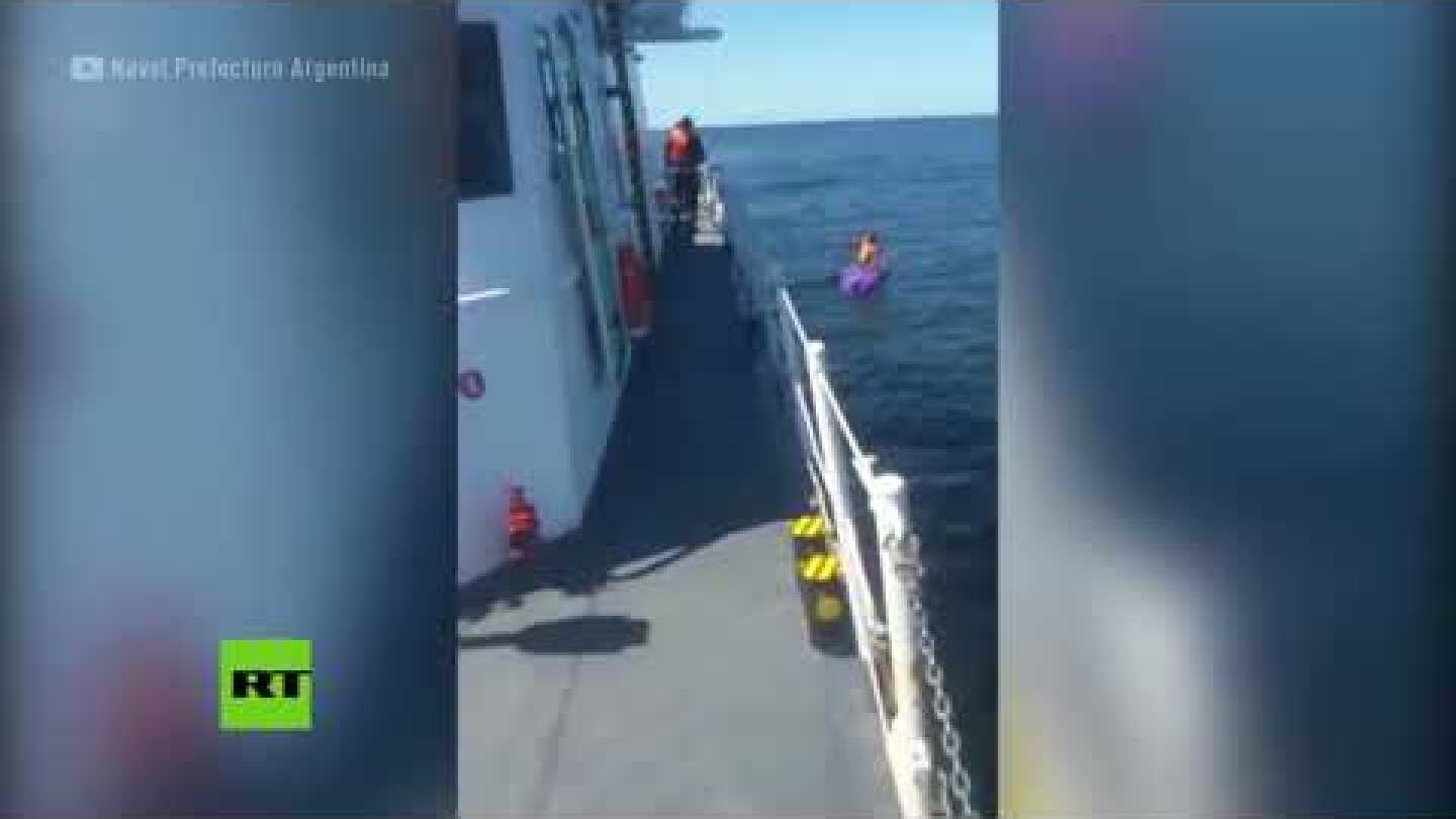 Kayaker saved after 2 days drifting in ocean off Argentinean coast