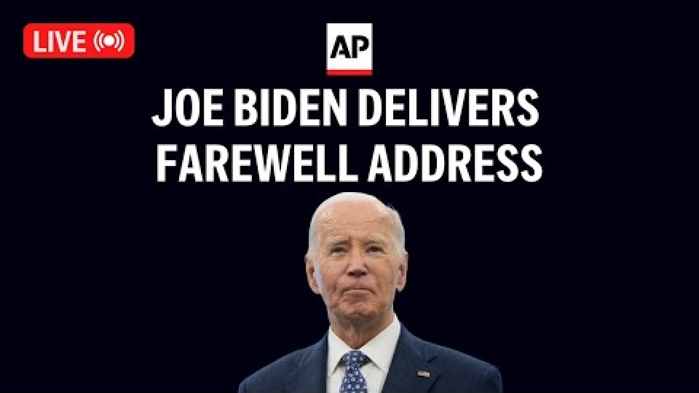 LIVE: President Joe Biden's farewell address (full speech)