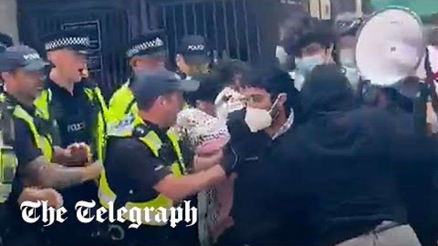 Pro-Palestine protesters occupy Oxford University building and clash with police