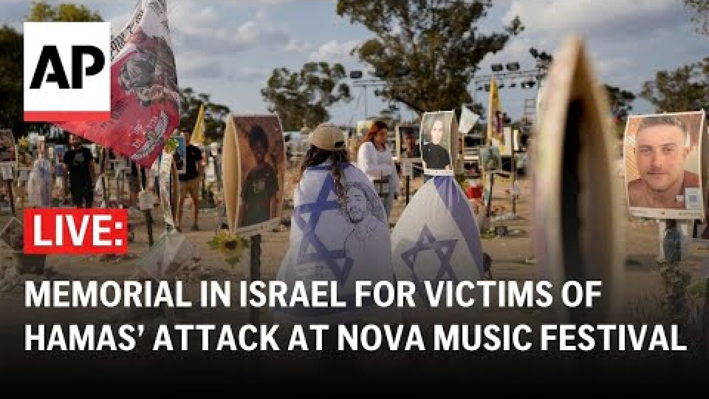 Oct. 7 anniversary LIVE: Memorial for victims of Hamas’ attack at Nova Music Festival