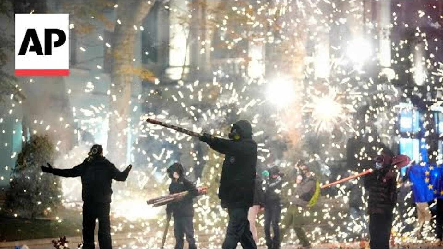 Thousands return to streets of Tbilisi as mass protests in Georgia continue | AP explains