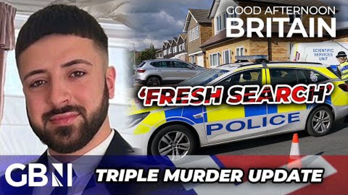 Crossbow triple murder: Cops round on home for FRESH search as suspect fights for life in hospital