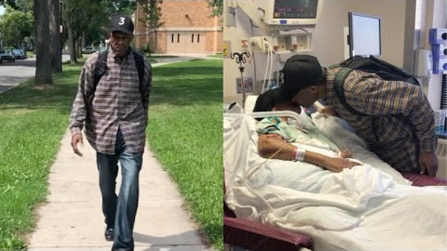 99-year-old walks six miles a day to visit his wife in the hospital