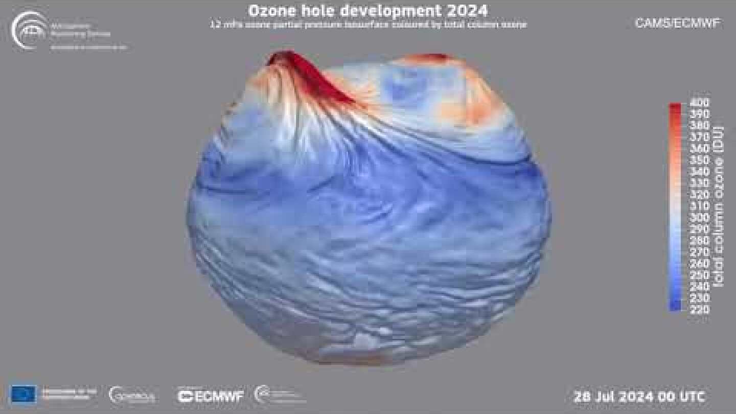 Scientists reveal ozone hole over South Pole appears to be healing