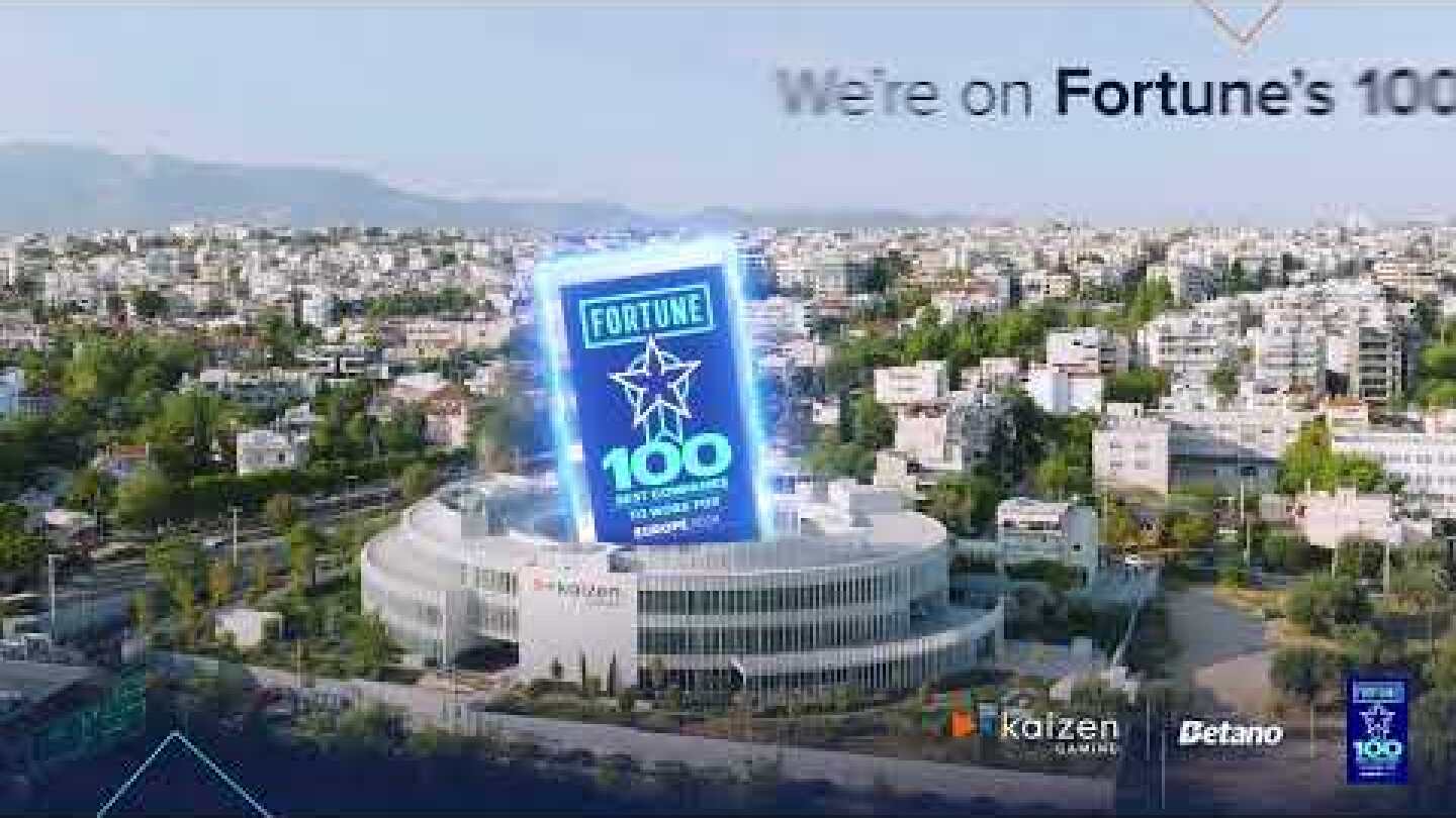 Kaizen Gaming is one of the "Fortune 100 Best Companies to Work For in Europe"!