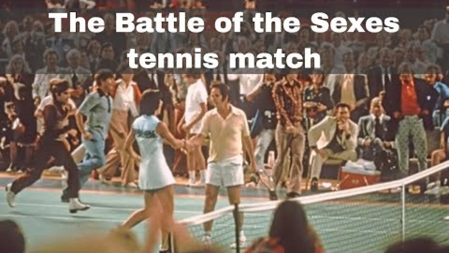 20th September 1973: Billie Jean King defeats Bobby Riggs in the 'Battle of the Sexes' tennis match