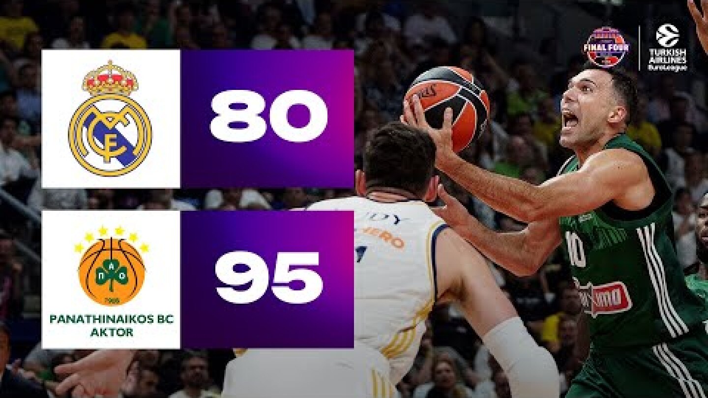 Real Madrid - Panathinaikos | CHAMPIONSHIP Game HIGHLIGHTS | 2023-24 Turkish Airlines EuroLeague