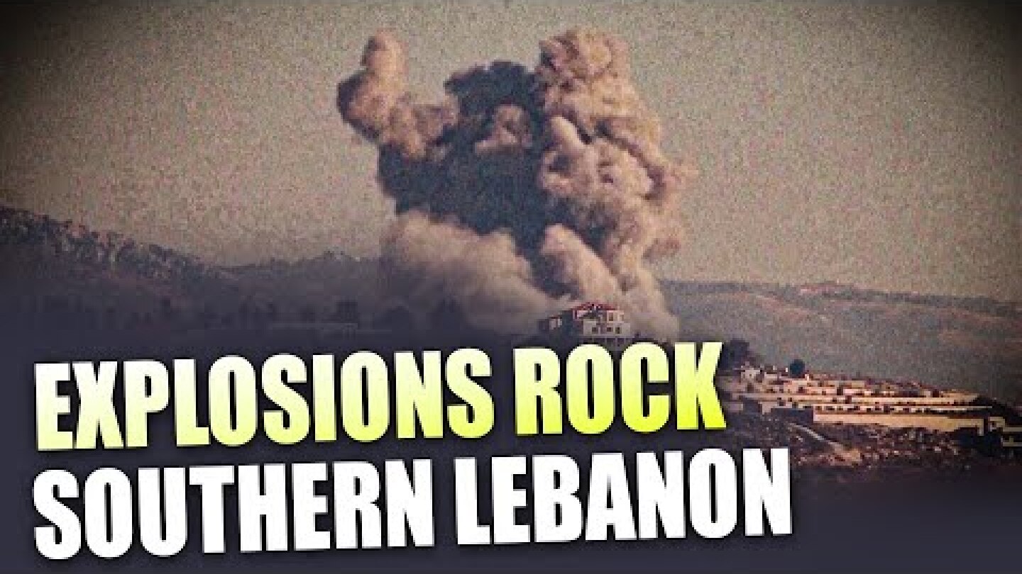 ISRAEL |Explosions rock southern Lebanon | Clouds of smoke following Israeli airstrikes in Lebanon