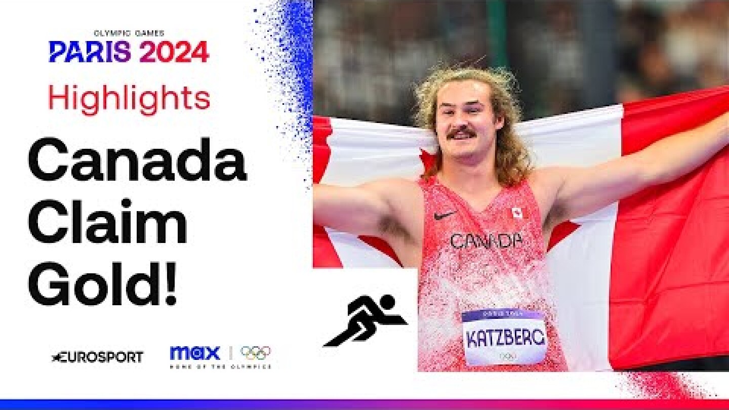 Ethan Katzberg (Canada) wins the Men's hammer throw final 🇨🇦 | #Paris2024 #Olympics