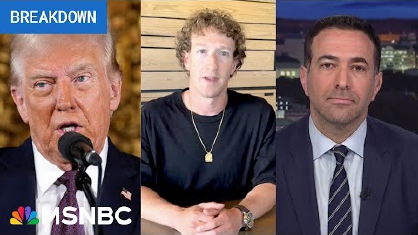 See it: Trump says Mark Zuckerberg surrendered to his jail threat (Melber breakdown)