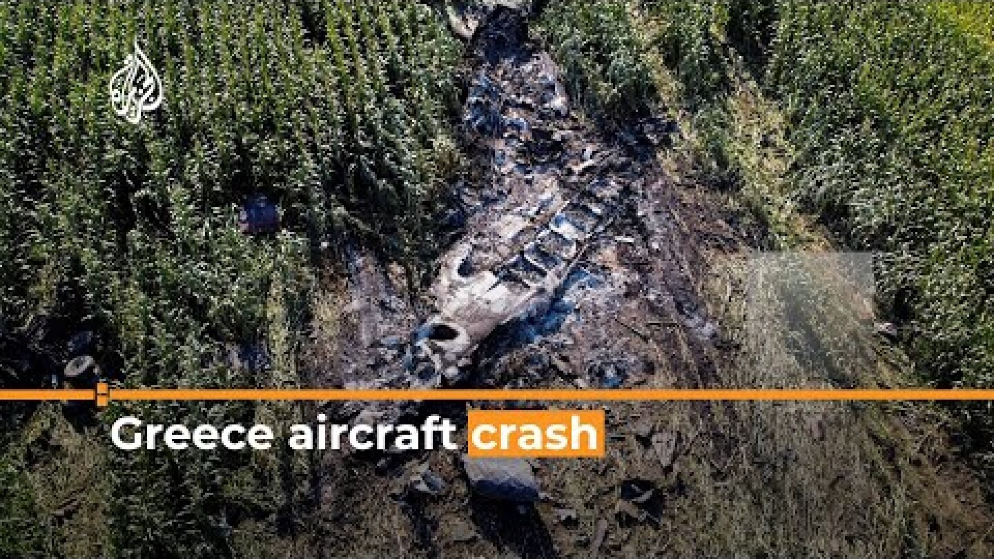Ukrainian cargo plane crashes in Greece | Al Jazeera Newsfeed