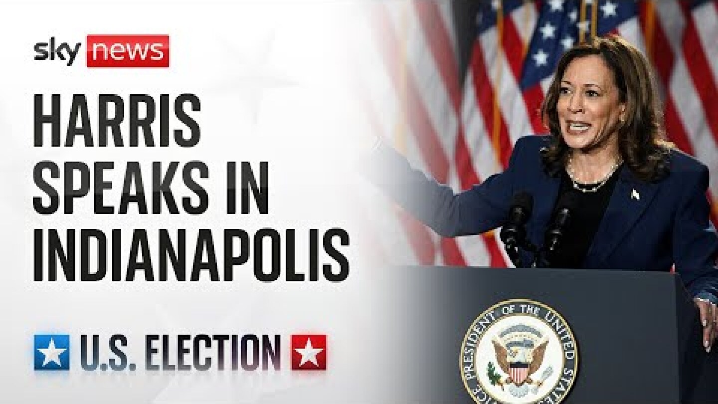 Kamala Harris delivers keynote speech in Indianapolis