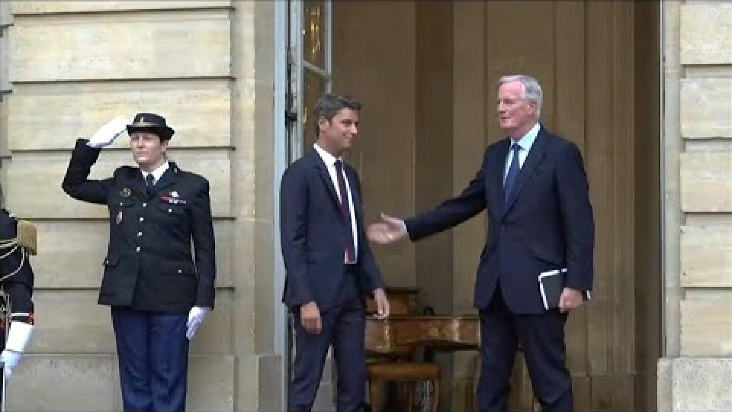 Michel Barnier takes over from Gabriel Attal as French prime minister | AFP