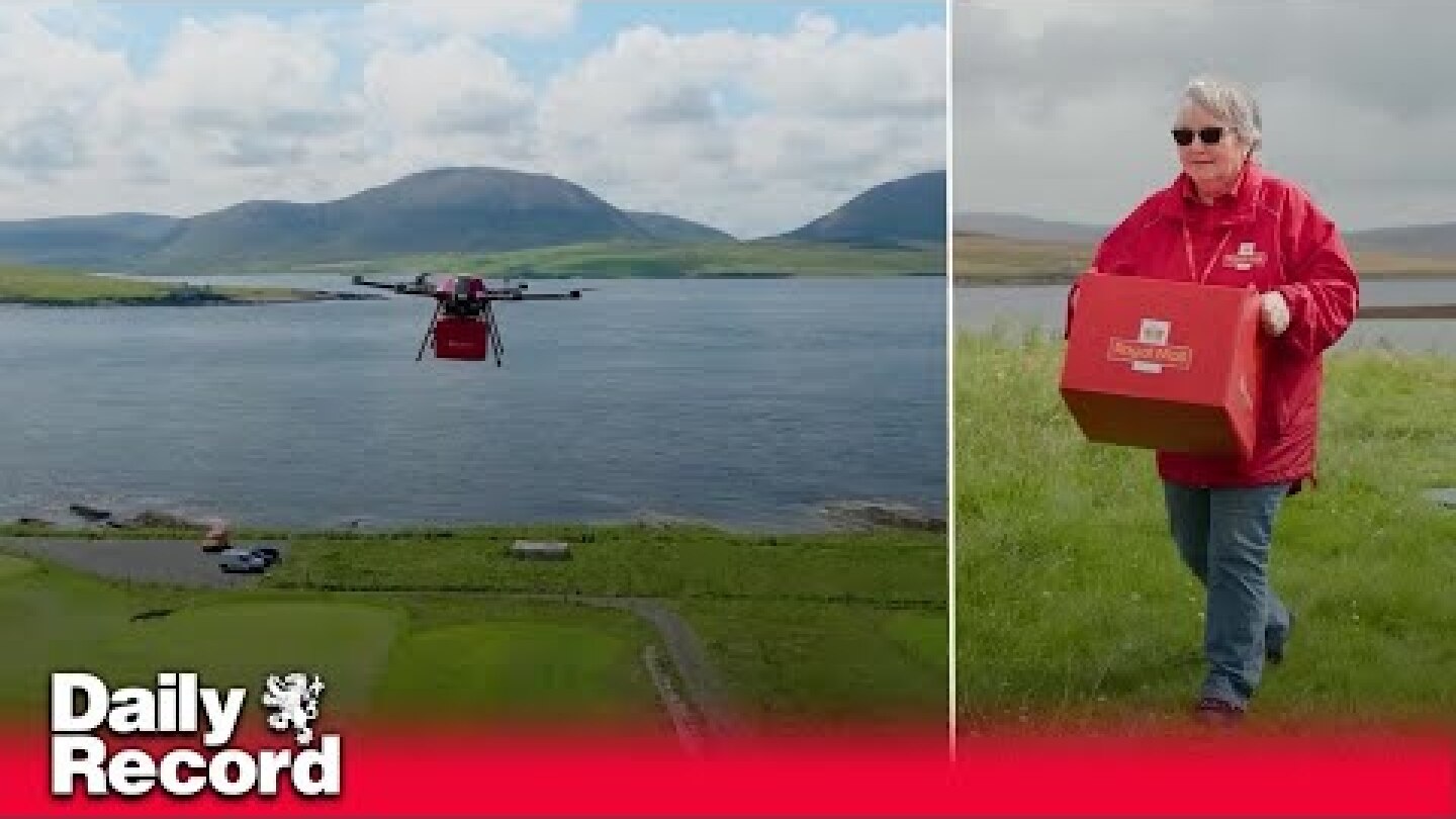 Orkney launches Royal Mail drone delivery service for island post