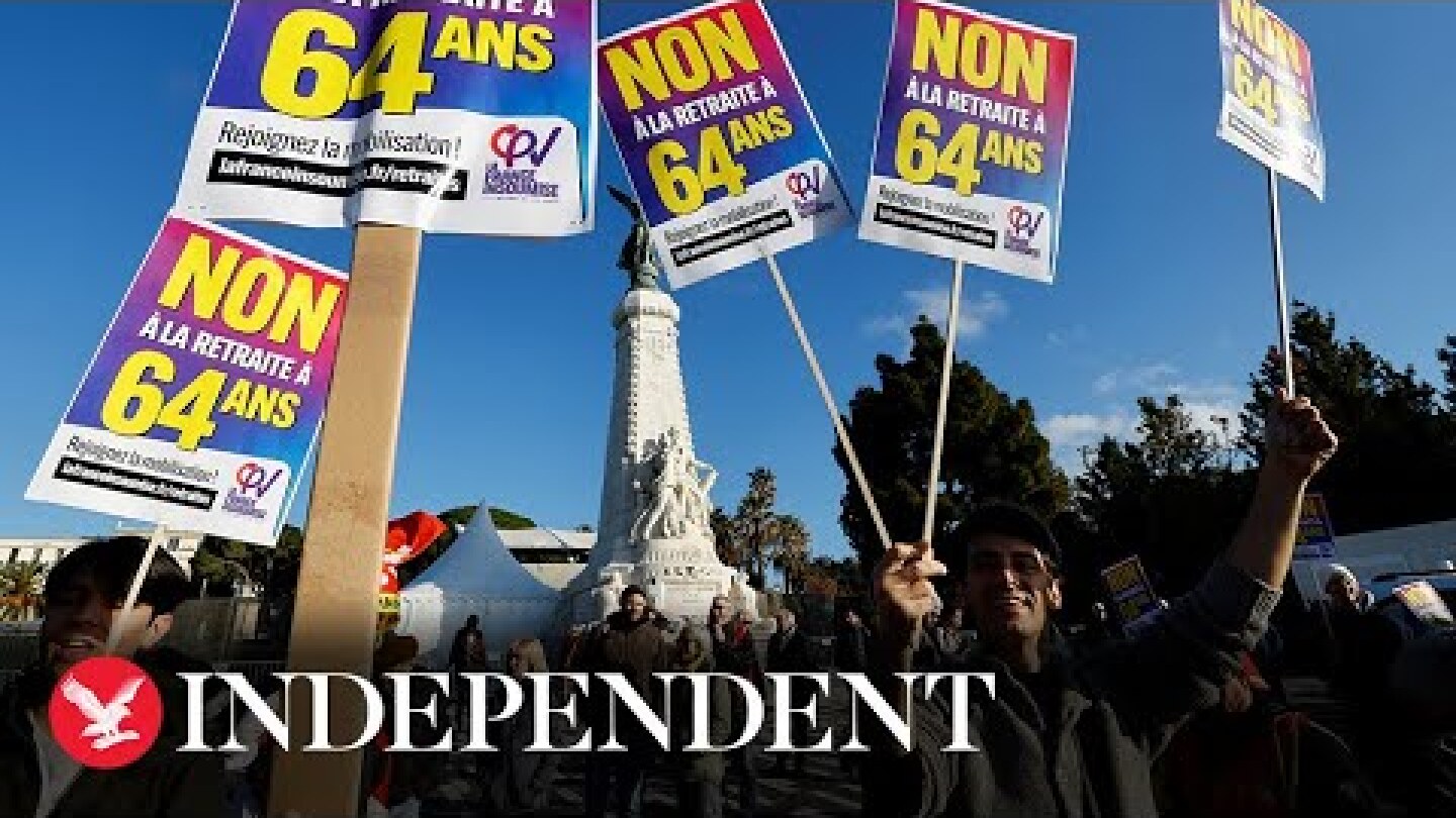 Live: French unions march in Paris against Macron's pension reform plans