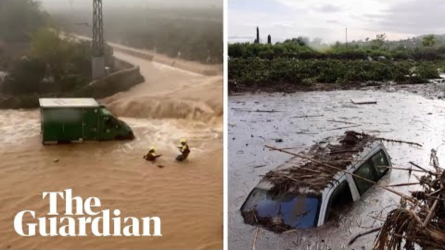 Rescues as torrential rain brings flash flooding to Spain