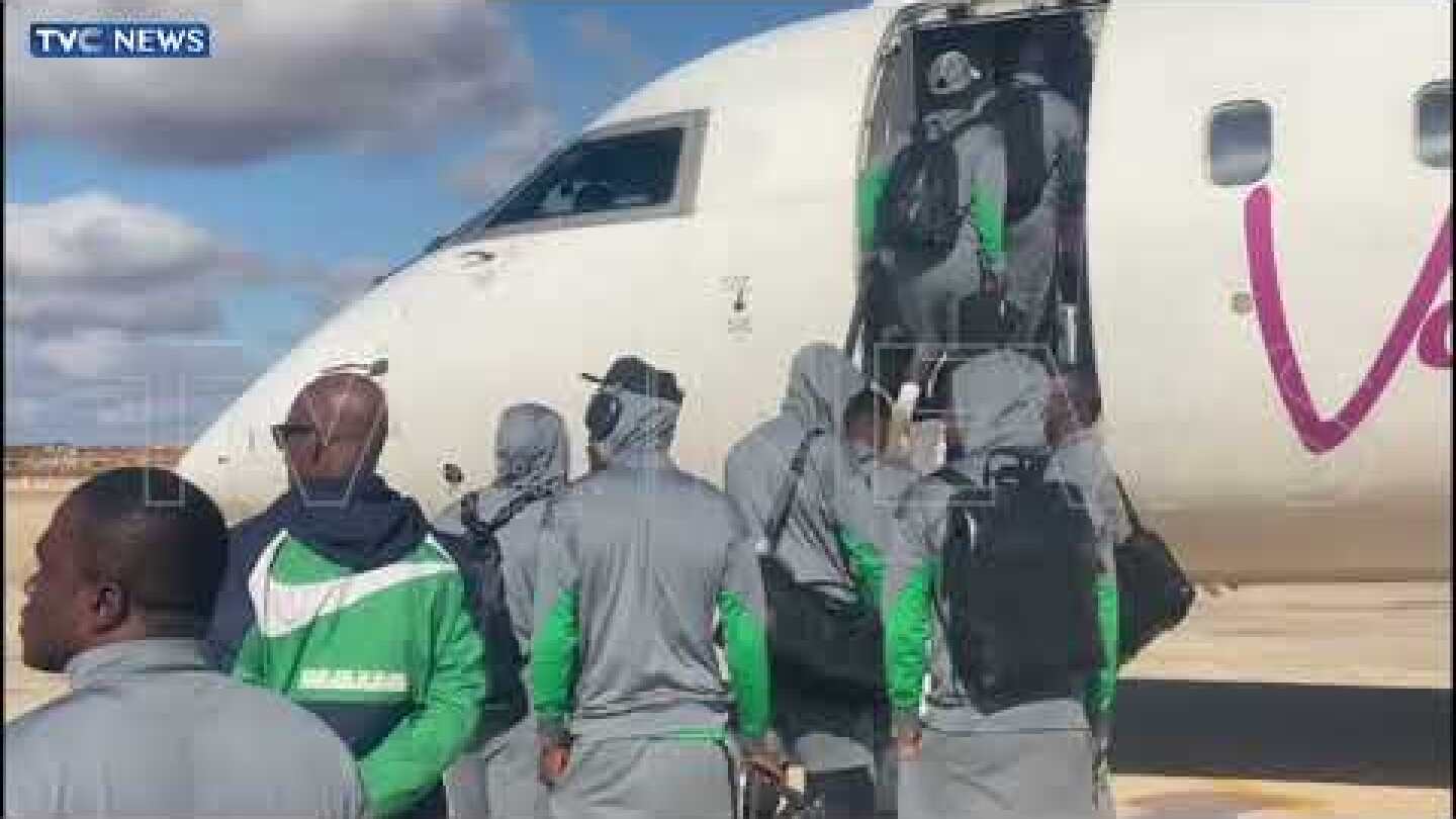 BREAKING: Super Eagles Depart Libya After Hours Of Hostage At Airport