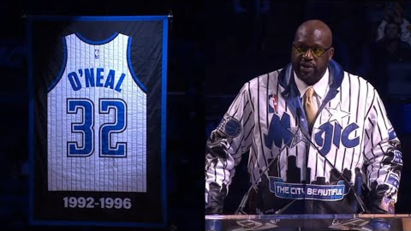 Shaquille O'Neal FULL speech from Orlando Magic jersey retirement ceremony