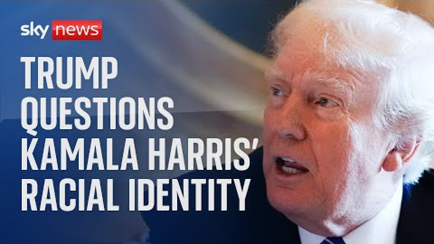 Donald Trump questions Kamala Harris' racial identity at black journalists convention