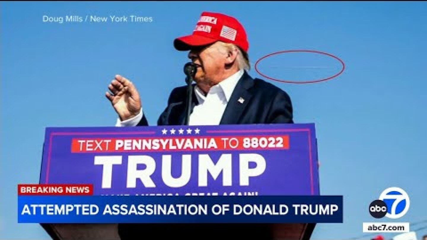 Remarkable photo captures bullet midair near Trump's head