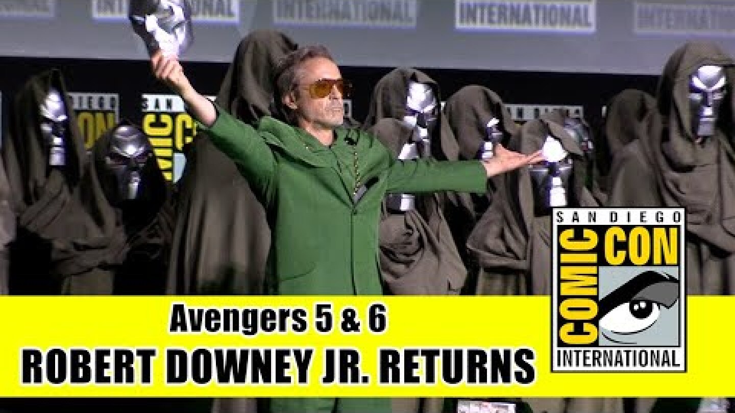 ROBERT DOWNEY JR. Returns and AVENGERS 5 & 6 Russo Brothers Announcement |  Comic Con 2024 Panel