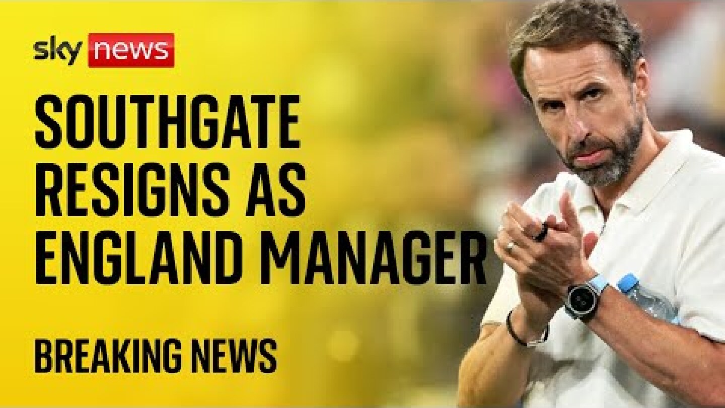 BREAKING: Gareth Southgate resigns as England manager