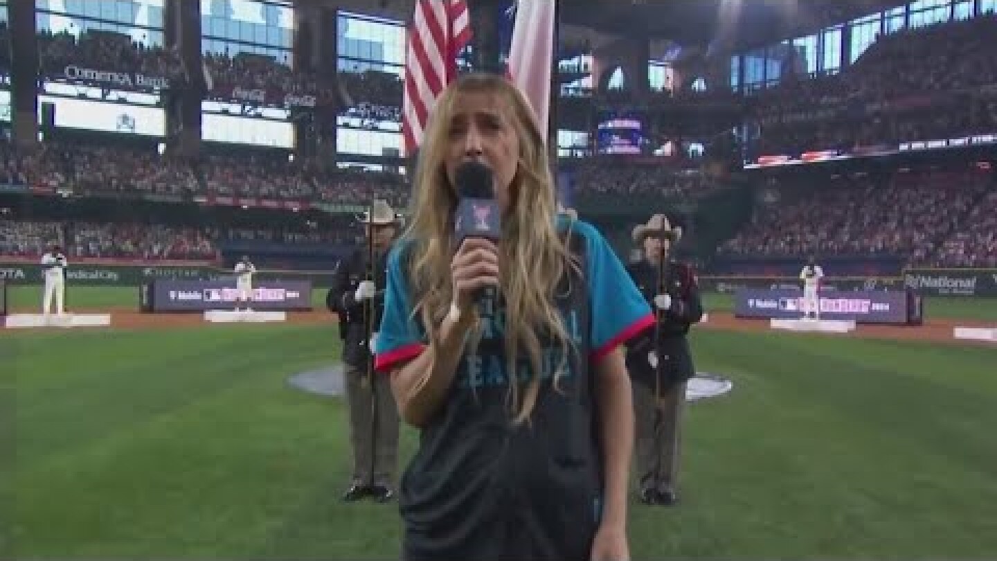 Ingrid Andress performs the national anthem, faces backlash